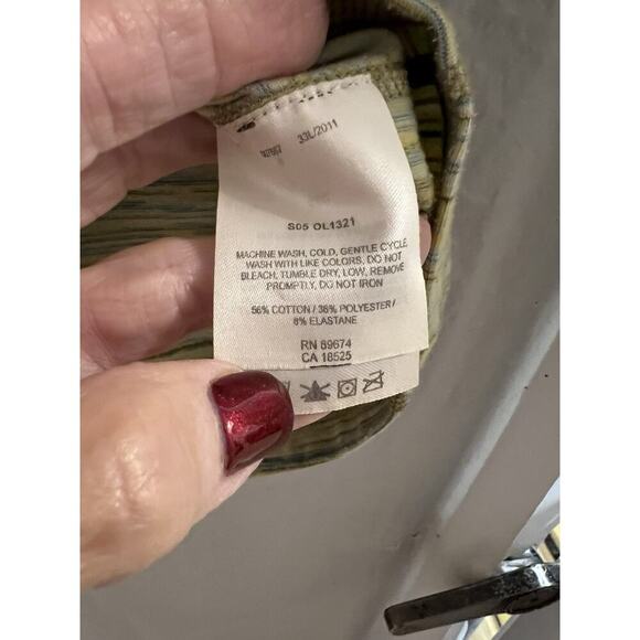 Mountain Hardware Yellow Blue Tank Crop Top With Shelf Bra Sz M - Picture 3 of 5